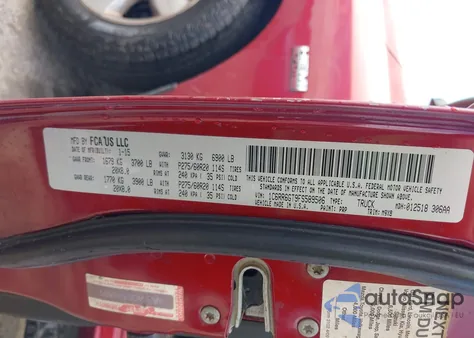 2015 Ram 1500 Big Horn from USA, damaged, VIN 1C6RR6GT9FS589506